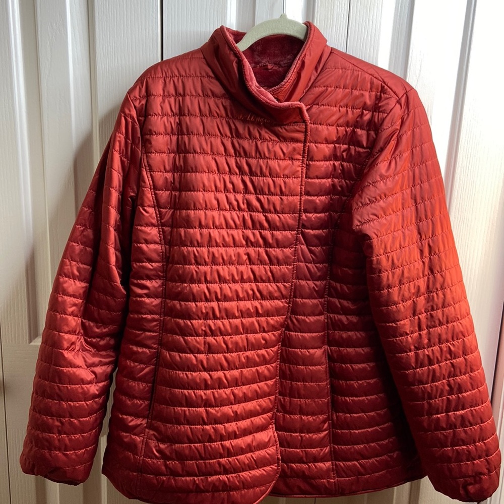 UGG Red Quilted Lightweight Ski Jacket